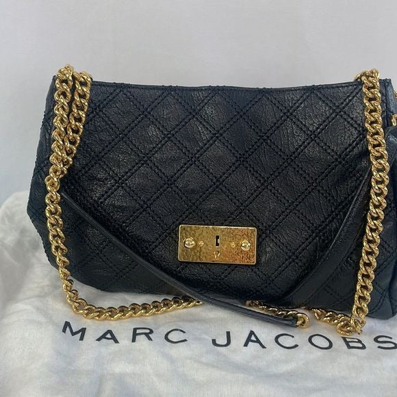 Marc Jacobs NWT Black Quilted Chain Strap Bag