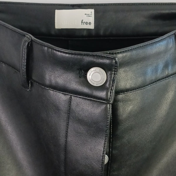 Wilfred Black Cargo Faux Leather Pants