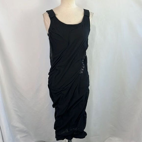 Dolce&Gabanna Black Cinched with Hook/eye detail dress