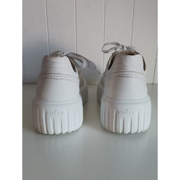 HOGAN White H Stripe Sneakers.