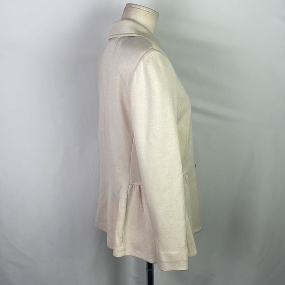 St John Cream Jacket With Cream Beaded Buttons