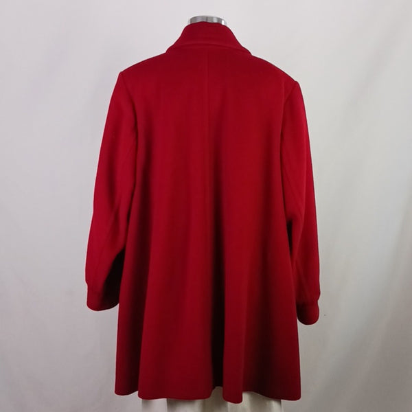 Yves Saint Laurent Vintage Red Wool 3/4 Peacoat