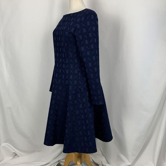 Lela Rose NWT Navy Brocade Dress