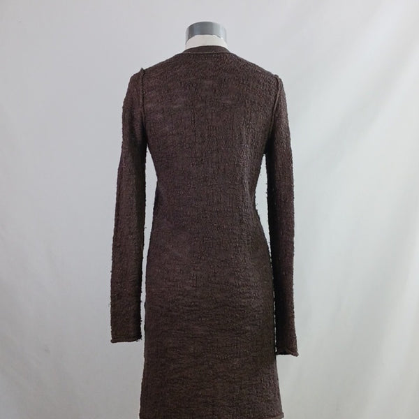 Free People Long Brown W Pockets Women's Cardigan