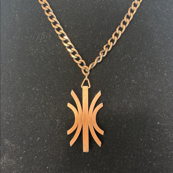 Vintage Renoir Copper Pendant Necklace