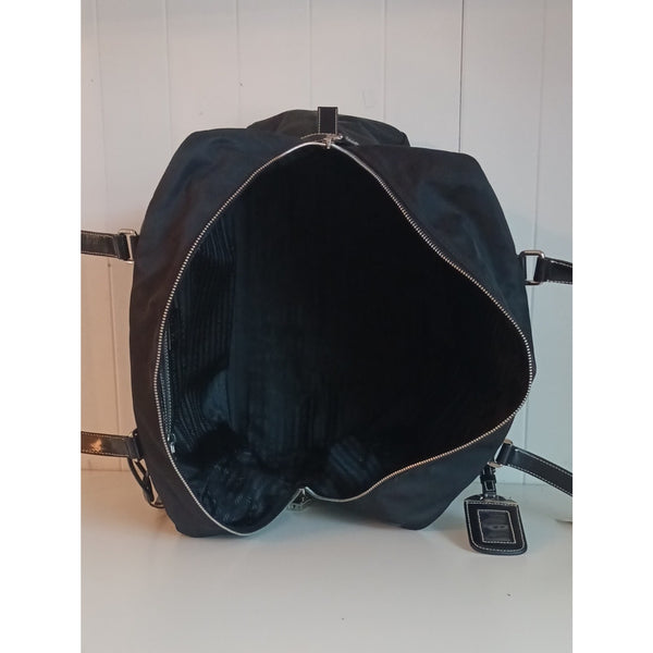 PRADA BLK NYLON NEW LARGE SATCHEL BAG