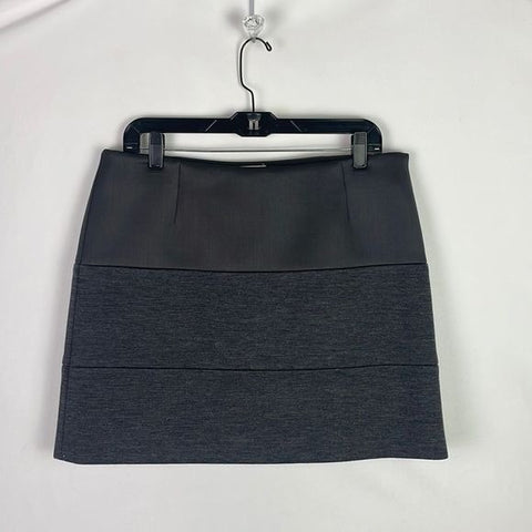 Brunello Cucinelli Grey Striped Mini Skirt