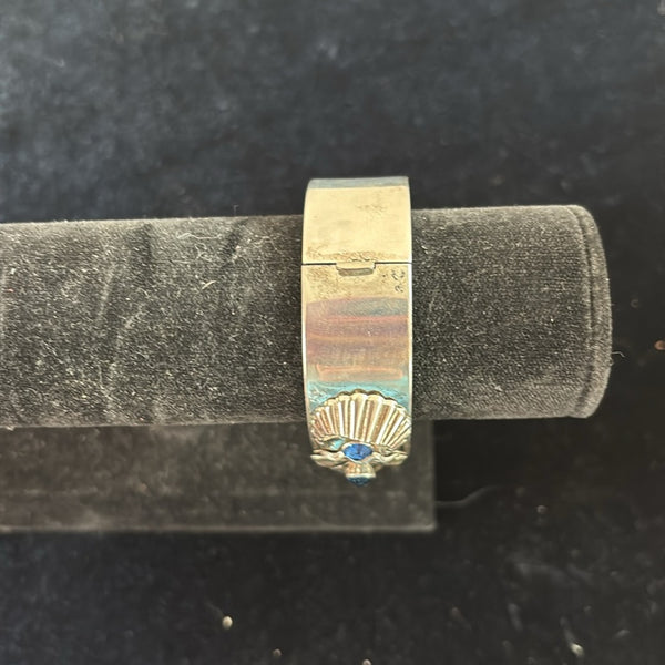 Harry Iskinn 925 Cuff Blue Bracelet