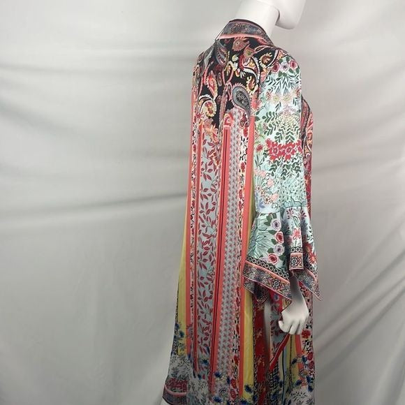 Alice + Olivia Multi Print Silk Reversible Jacket
