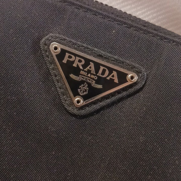 Prada Black Zip Coin Case