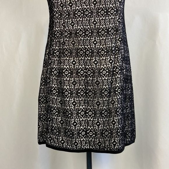 Nanette Lepore NYC Black Lace Cap Sleeve Dress