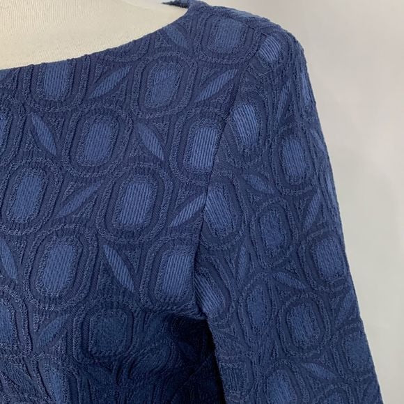Lela Rose NWT Navy Brocade Dress
