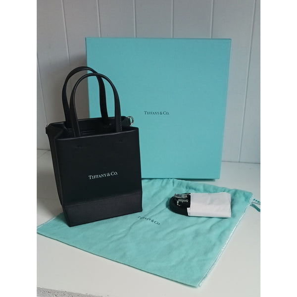 TIFFANY AND CO New in Box MINI BLK SHOPPING BAG