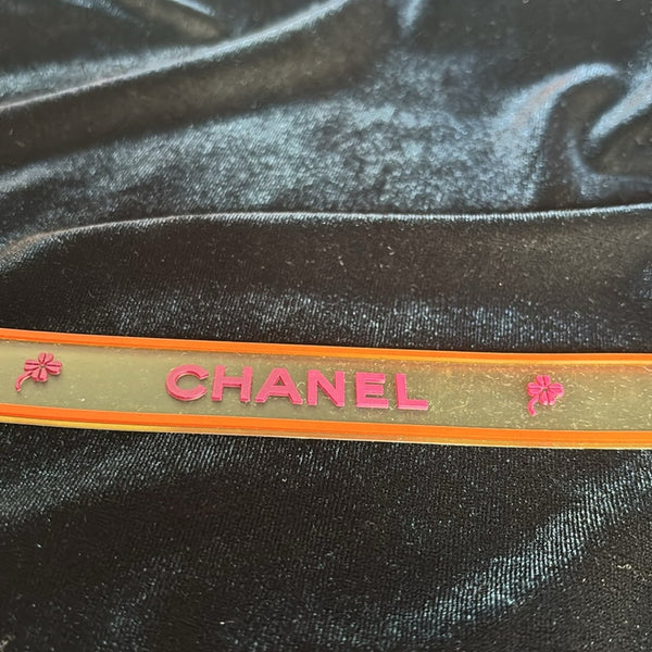 Vintage Chanel 2001 Camellia Silicone Bracelet