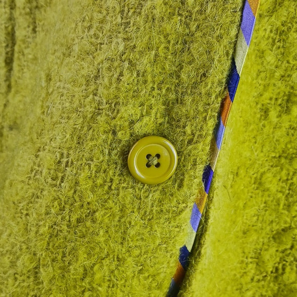 J. Crew Chartreuse Mohair Short  Double-Breasted Jacket