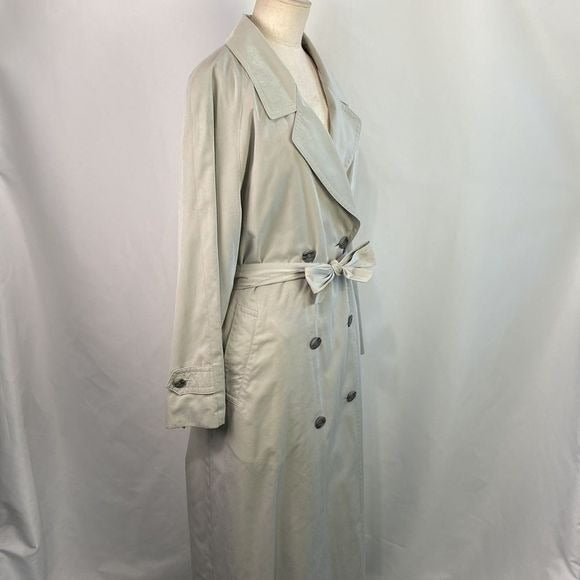 Burberry Tan Wool Lined Trench Jacket