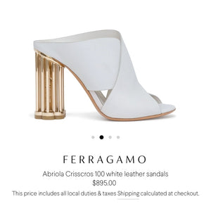 Salvatore Ferragamo New Abriola Sandals.