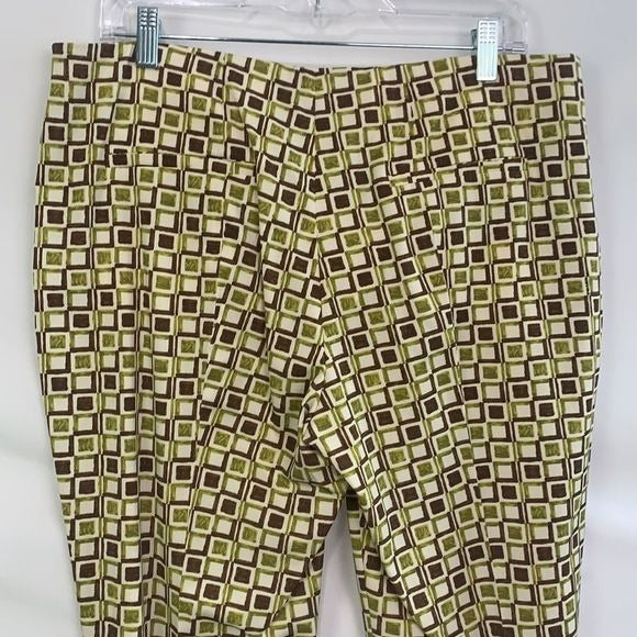 Prada Olive Geo Print Slacks