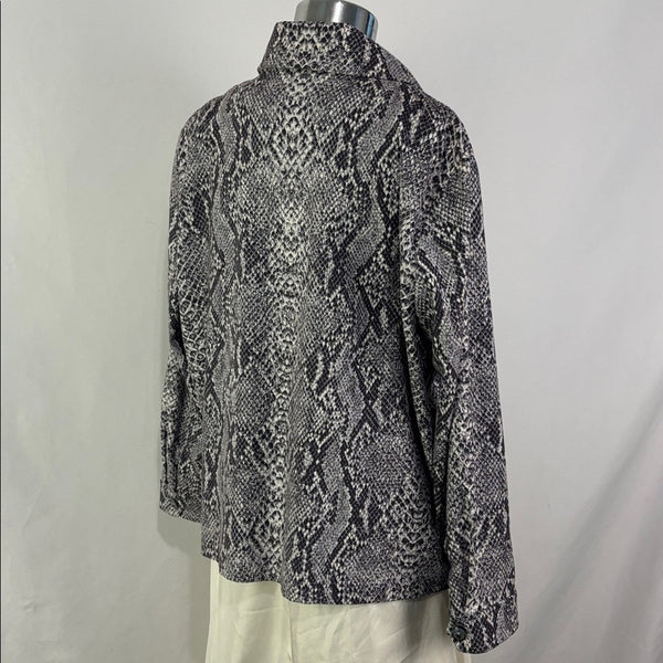 St John Grey Snake Print Jacket/ Shell with Tank
