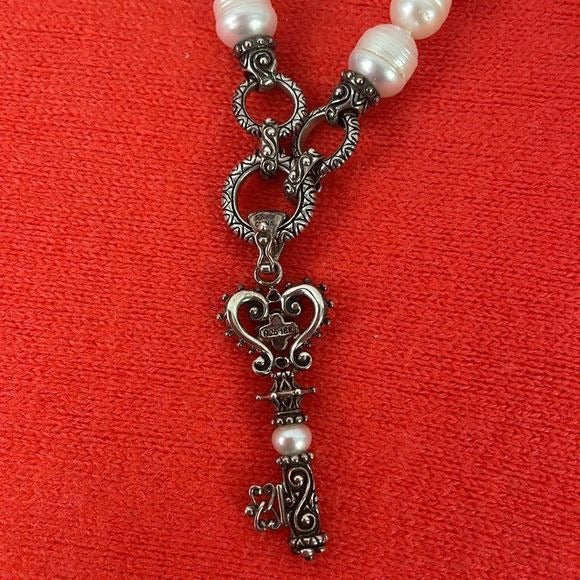 Barbara Bixby Pearl Necklace With Key Enhancer Necklace