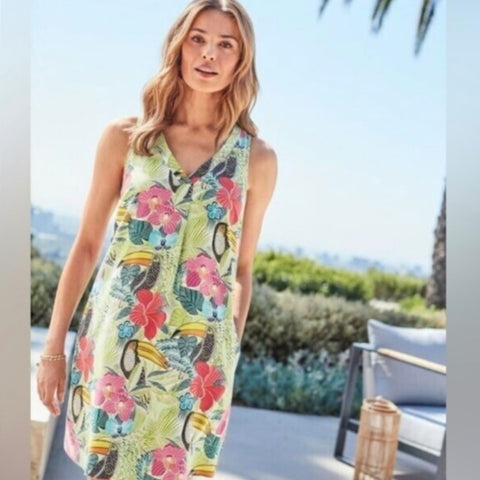 Tommy Bahama Multi Jungle Print Dress.