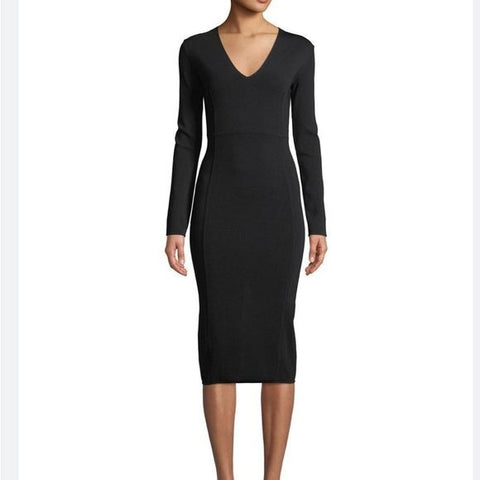 Veronica Beard Black Knit Pencil Skirt Dress