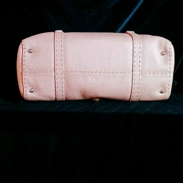 Fendi Pink Selleria Linda Satchel Bag.