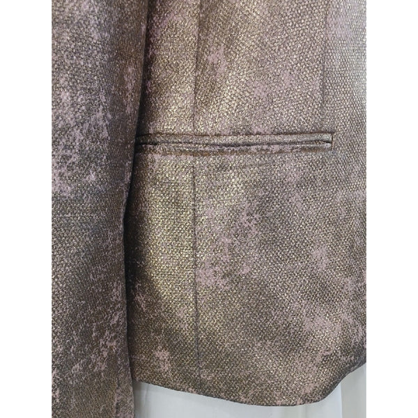 ZADIG AND VOLTAIRE METALLIC GOKD SNAKE BLAZER JACKET.