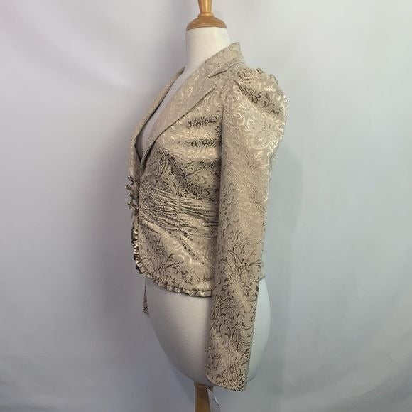 Alberto Makali NWT Champagne Brocade Jacket