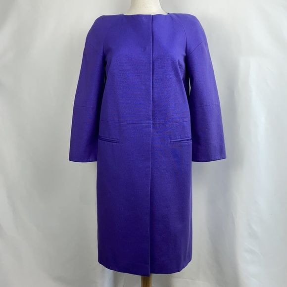 Emilio Pucci Purple Silk Cotton Blend Spring Jacket