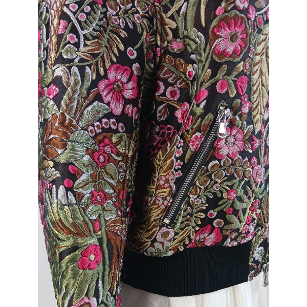 PHILLIPPE LIM MULTI BROCADE BOMBER JACKET