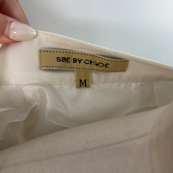 See by Chloe White Multi Print Crop Jacket