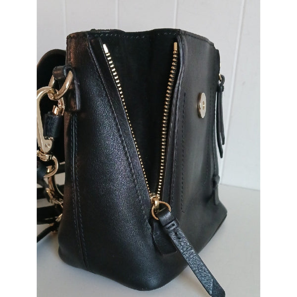 CHLOE MINI FAYE BLK SUEDE LEATHER BACK PACK.