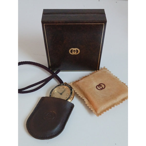 GUCCI New in Box TRAVEL POCKET ALARM WATCH