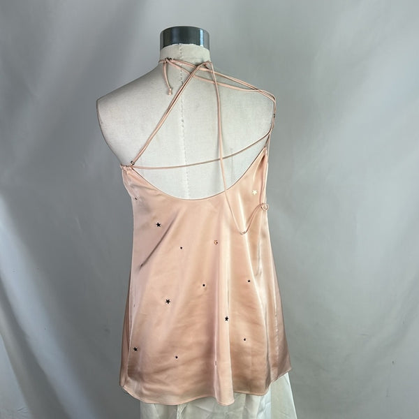 For Love and Lemons Pink w Stars Slip Dress