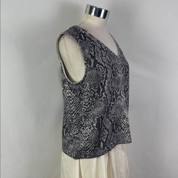 St John Grey Snake Print Jacket/ Shell with Tank