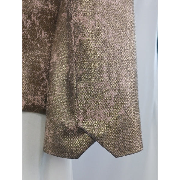 ZADIG AND VOLTAIRE METALLIC GOKD SNAKE BLAZER JACKET.