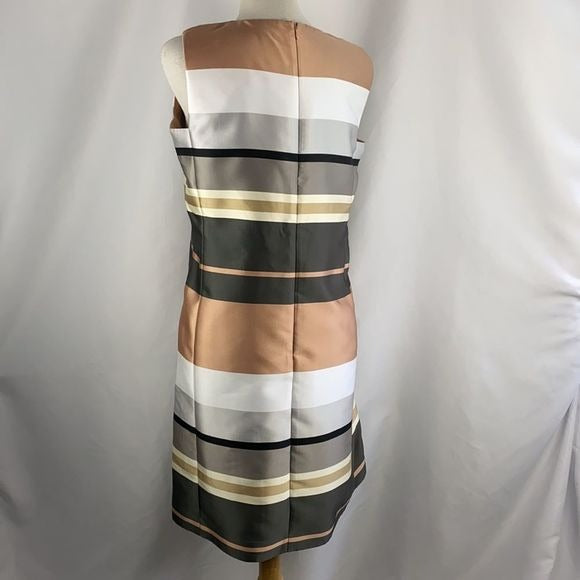 Lafayette 148 Striped Sheath Dress with Jacket
