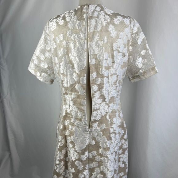 Lela Rose Cream floral lace dress
