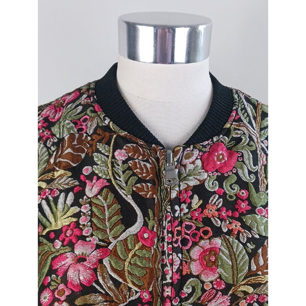 PHILLIPPE LIM MULTI BROCADE BOMBER JACKET