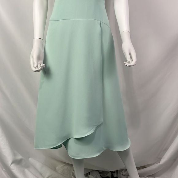 NWT Reiss Mint High Neck Layered MIDI Dress
