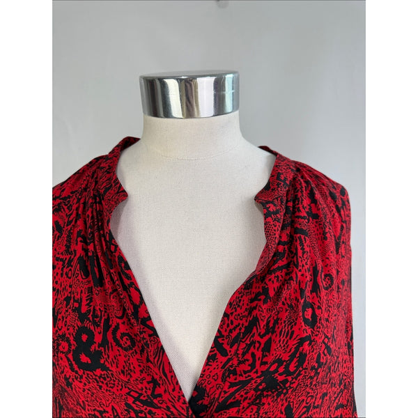ZADIG AND VOLTAIRE RED PRINT TUNIC