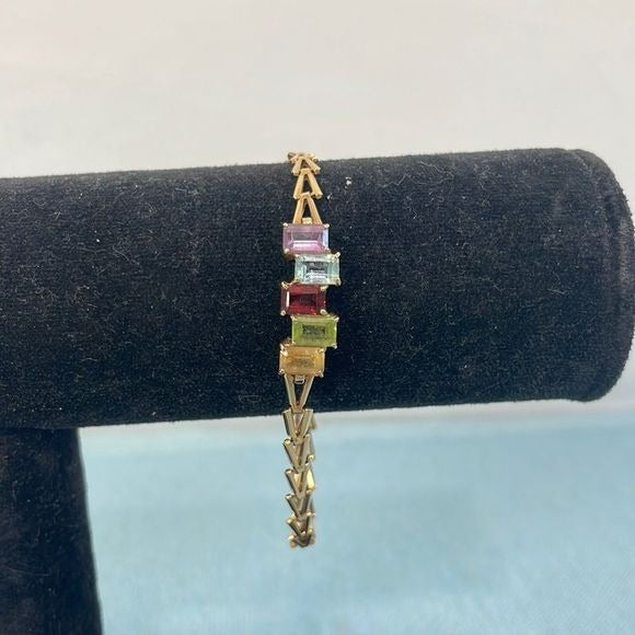 14kt Multi Stone Bracelet