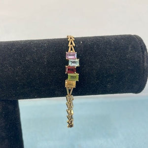 14kt Multi Stone Bracelet