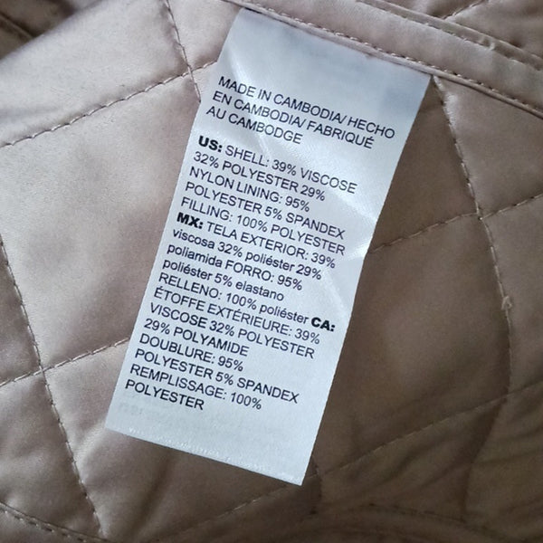 Chico's Metallic Snake Quilted Jacket NWT