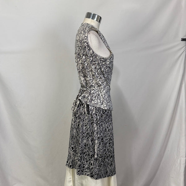 Diane Von Fürstenberg Black Prince Sleeveless Wrapped Dress