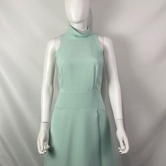 NWT Reiss Mint High Neck Layered MIDI Dress