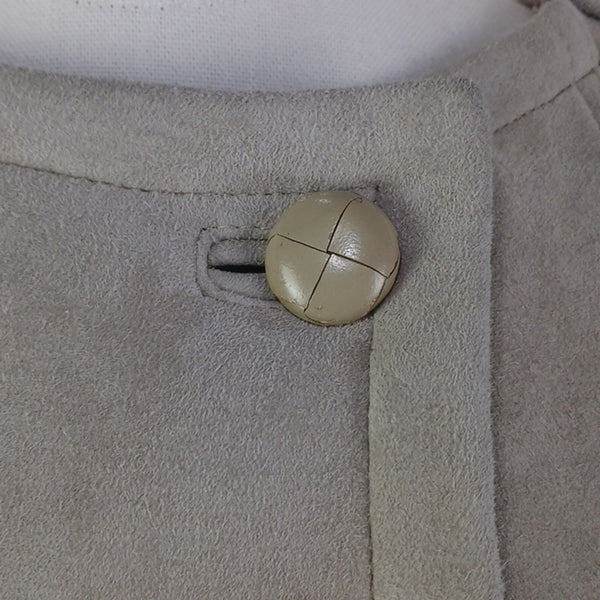 Vintage  Cream Shearling 3/4 Jacket.