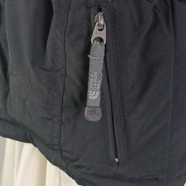 North Face NWT Black Belted  Hood W Fur Trim Kids Jacket