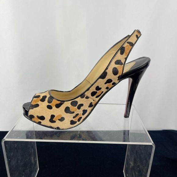 Christian Loubuotin animal pony platform stilettos